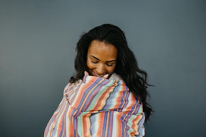 Serape Copper Pearl Multi-Use Cover: Car Seat & Stroller Cover - Sun Protection, All-Season Use, Stylish Designs