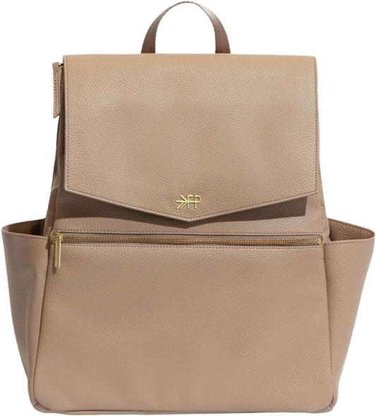 Freshly Picked Classic II Diaper Bag Backpack, Wipeable Vegan Leather With Changing Pad, Convertible (Fig V2)