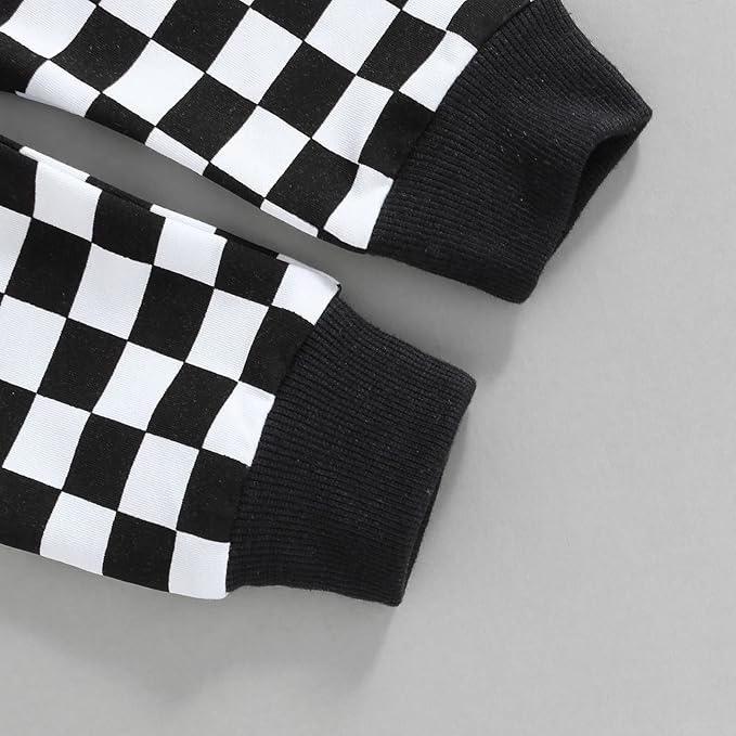 2Pcs Baby Boys Hoodie Tops Pants Set Dinosaur Deer Print Sweatsuit Fall Winter Outfits