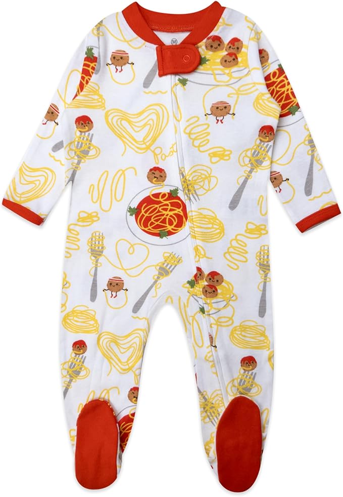 HonestBaby Sleep & Play Footed One-piece Pajama Sleeper 100% Organic Cotton, Baby Boys