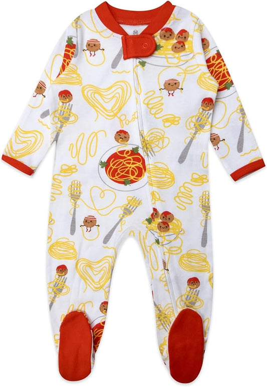 HonestBaby Sleep & Play Footed One-piece Pajama Sleeper 100% Organic Cotton, Baby Boys