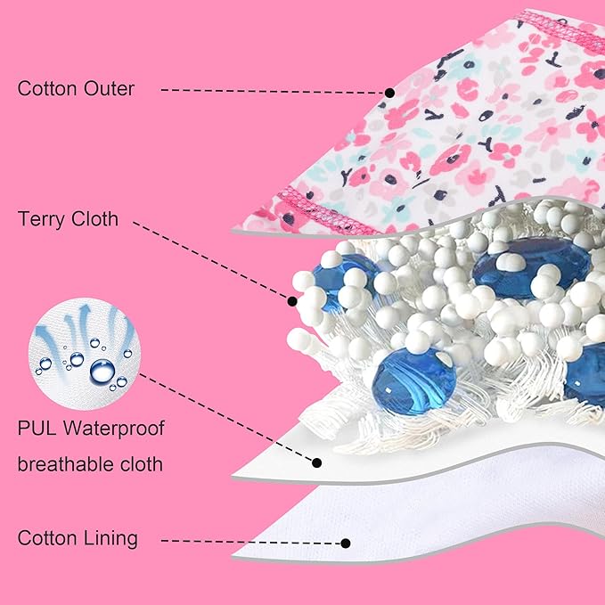 BIG ELEPHANT 10-Pack Baby Potty Training Underwear, Soft 100% Cotton Absorbent Training Pants for Boys & Girls, Ages 12M-10Y