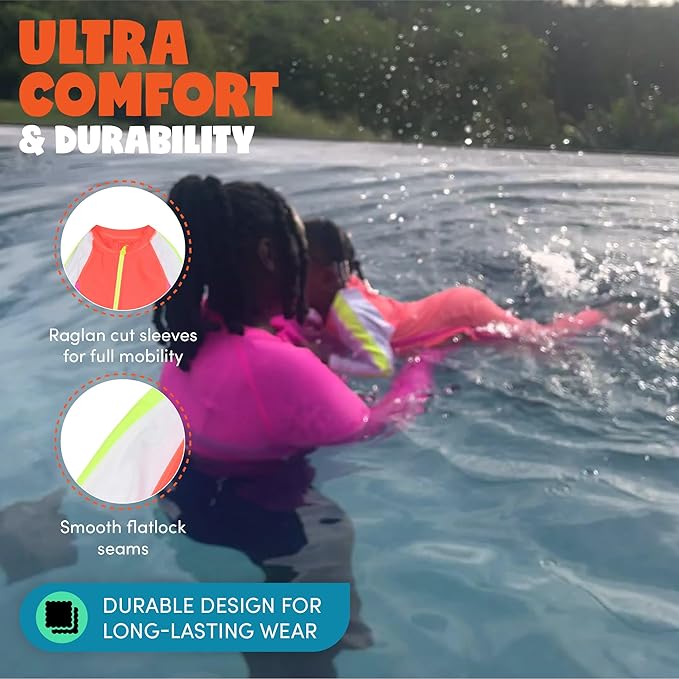 SwimZip Boys' Long-Sleeve UPF 50+ Swimsuit for Baby, Toddler, & Little Boys