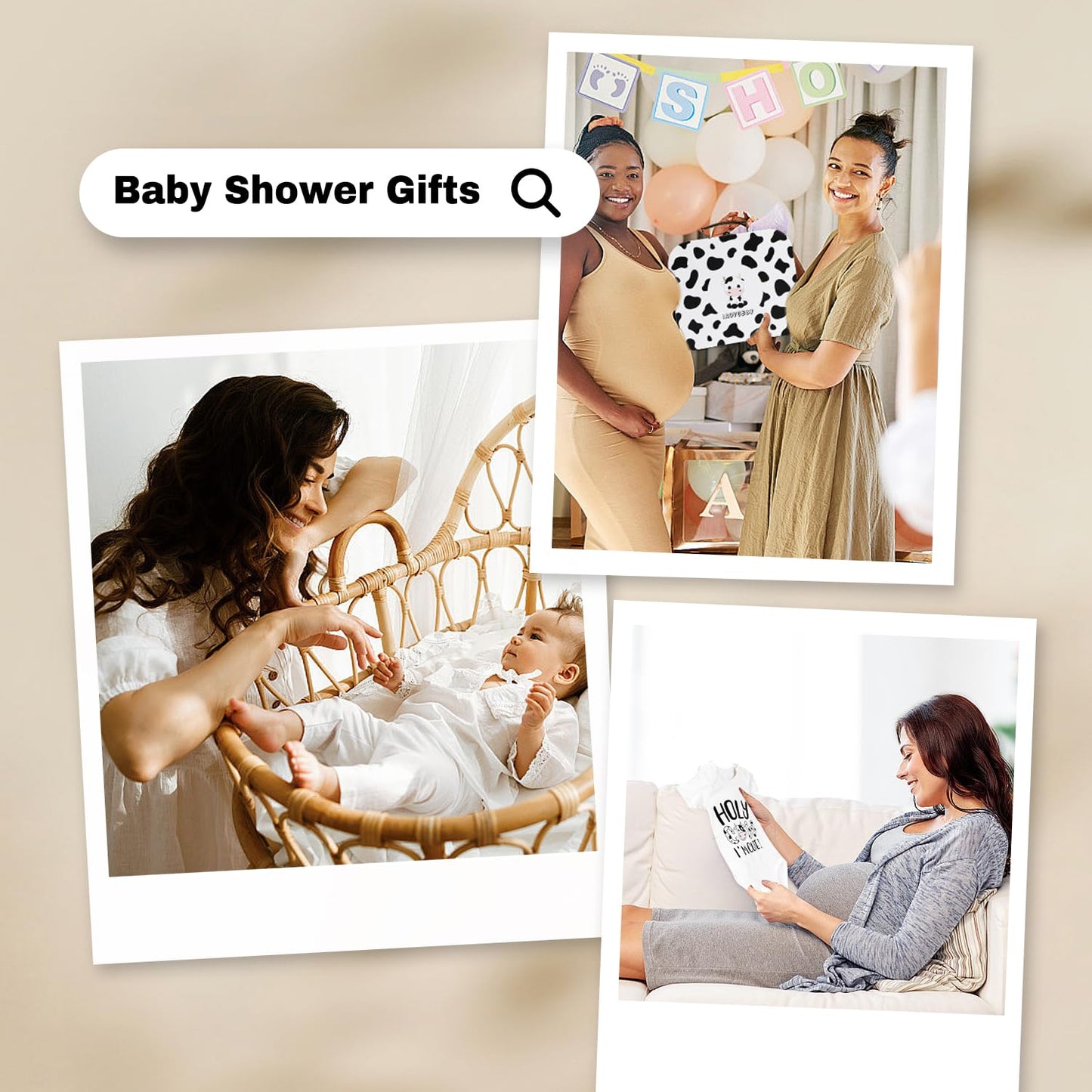 iAOVUEBY Baby Gift Set, Baby Shower Gifts, Black and White High Contrast Baby Toys 0-6 Months for Newborn Essentials Infant Rattle Socks Elephant Toys Blanket Onesies Baby Gift Basket for Girls Boys