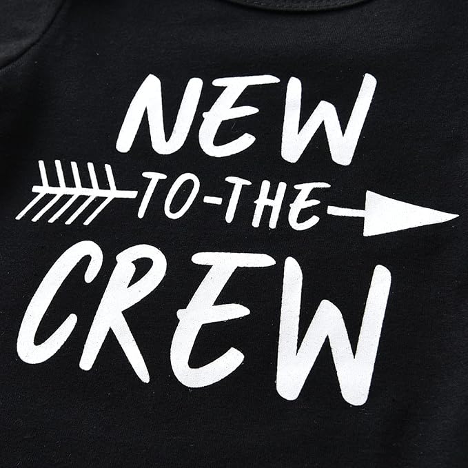 KuKitty Newborn Infant Baby Boy Clothes Long Sleeve Romper + Pants + Hat 3PCS Outfits Set