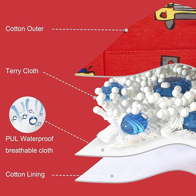 BIG ELEPHANT Toddler Training Pants, Soft Cotton Absorbent Training Underwear for Baby Boys & Girls