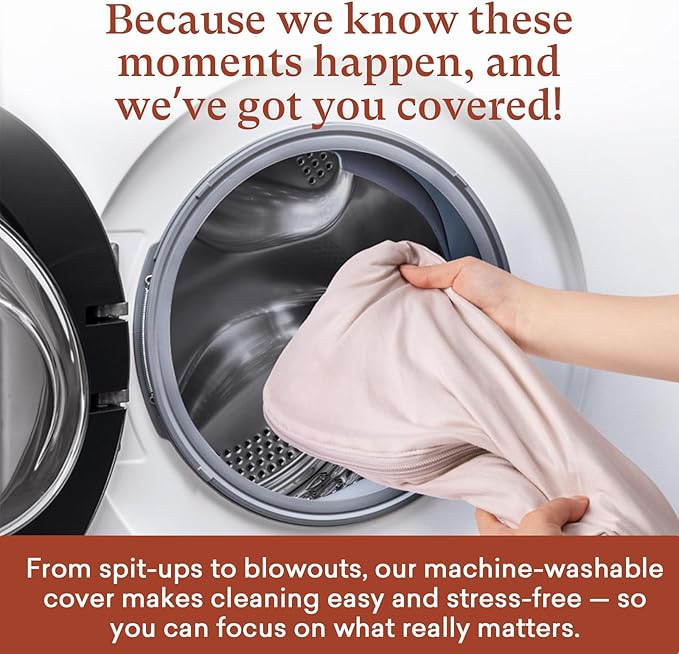 Nursing Pillow Covers ONLY Compatible with Popular Wrap-Around Nursing Pillow (2 Pack Covers-Pillow NOT Included)