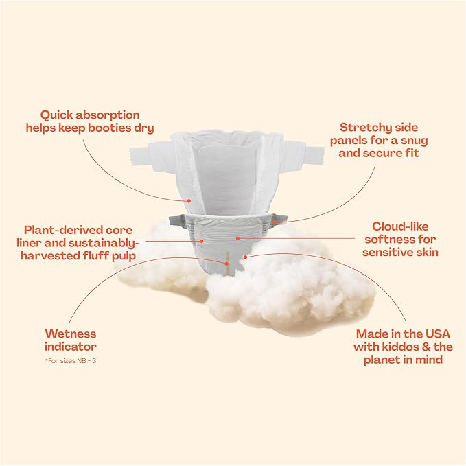 Hello Bello Diapers, Size 5 (27 lbs) Superstars, 18 Count of Premium Disposable Baby Diapers, Hypoallergenic with Soft, Cloth-Like Feel