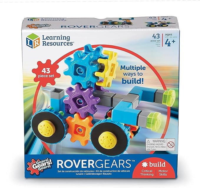 Learning Resources Gears! Gears! Gears! Rover Gears, Building Set, 43 Pieces, Ages 4+