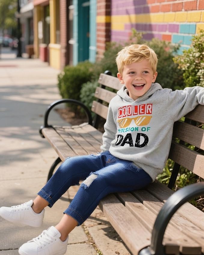 NZRVAWS Baby Boy Clothes Toddler Boy Outfit 2 3 4T 6 12 18 24 Month Fall Winter Hoodie Ripped Jeans Clothing