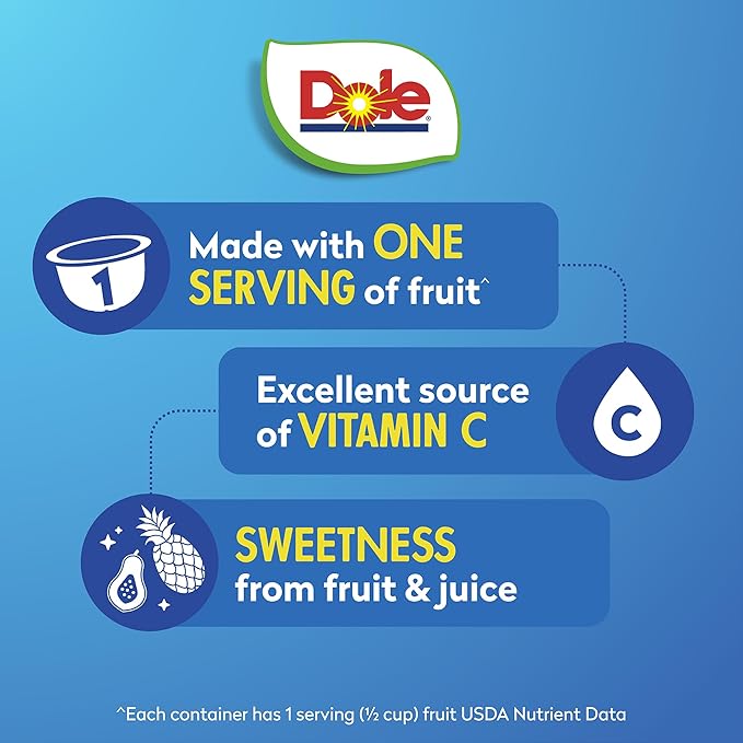 Dole Pineapple Tidbits and Tropical Fruit in 100% Juice Variety Pack - Dole Fruit Bowls Snacks - 4 oz Bowls - 12 Pack