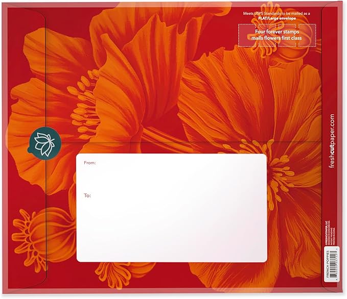 Freshcut Paper Pop Up Cards, French Blooms, 12 Inch Life Sized Forever Flower Bouquet 3D Popup Greeting Card, Birthday Cards, Thank You Card, Blank Notecard & Envelope