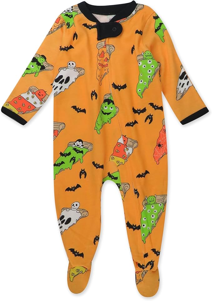 HonestBaby Baby Celebration Sleep & Play Footed One-Piece Pajama Sleeper 100% Organic Cotton