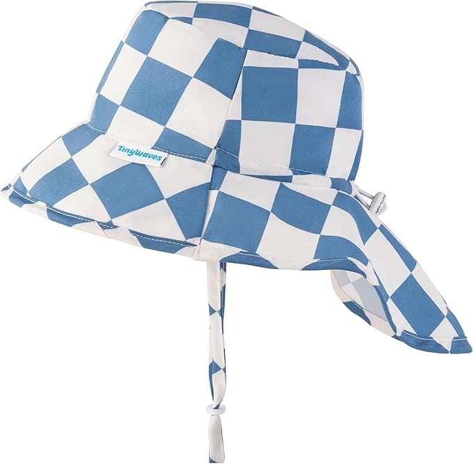 Tiny Twinkle Sun Protection Baby Flap Hat with UPF 50+ Sun Protection for Baby and Toddler Boys and Girls
