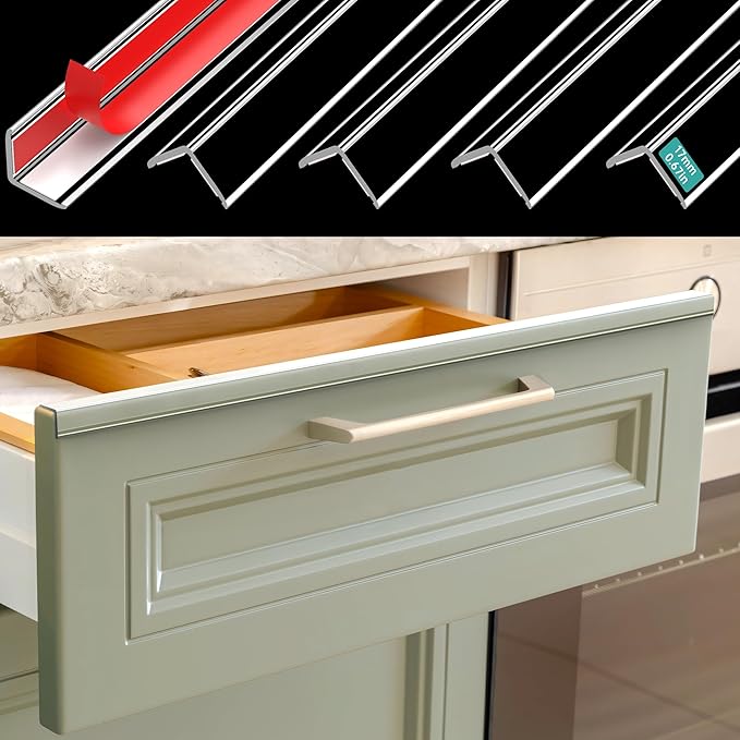 Clear Self-Adhesive Mini Wall Corner Protectors, Cute Corner Guards & Edge Protector for Wall Door Frame Cabinet Baseboard & Door, Table, Stair, Easy to Cut (5/8" Thick, 36" Length - 5Pack)