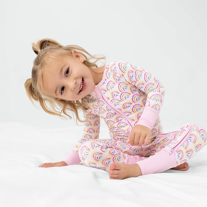 Little Sleepies Pajamas for Baby Boys & Girls, Viscose from Bamboo Baby Pajamas, Preemie & Newborn Sleepers, 2-Way Zipper PJs