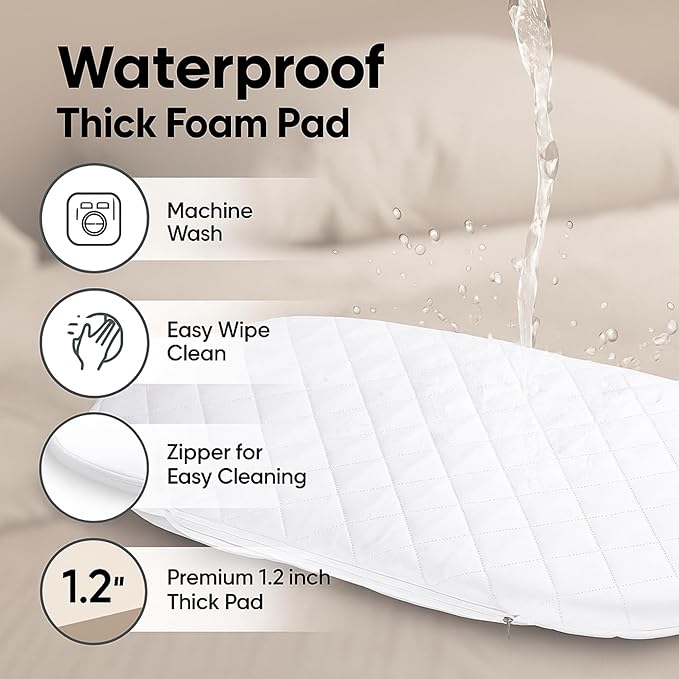 ZEAL'N LIFE Luxury Baby Changing Basket Set – All-in-One Nursery Gift Bundle with Diaper Organizer, Cozy Blanket, Waterproof Pad & Tote Bag – Moses Basket for Newborns, Perfect Baby Nursey Gift