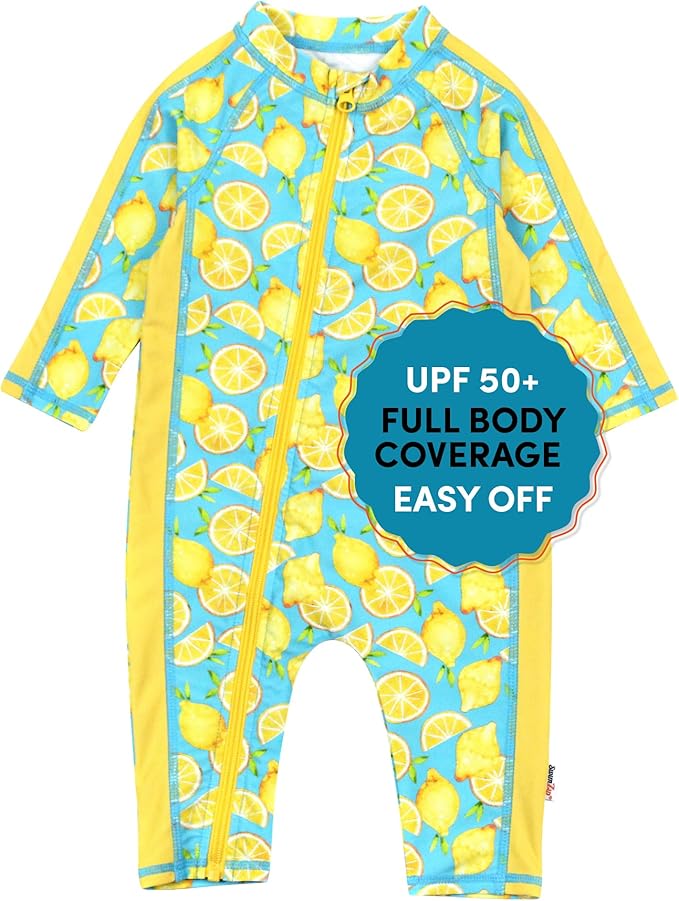 SwimZip Boys' Long-Sleeve UPF 50+ Swimsuit for Baby, Toddler, & Little Boys