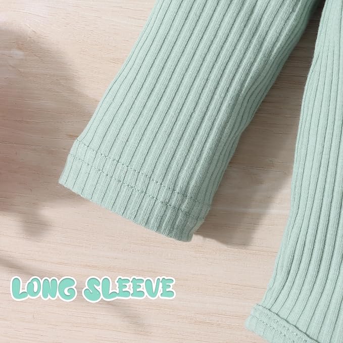 GDTOGRT Baby Girl Clothes Newborn Infant Outfits Ruffle Romper+ Floral Pants + Cute Headband Sets for Girls