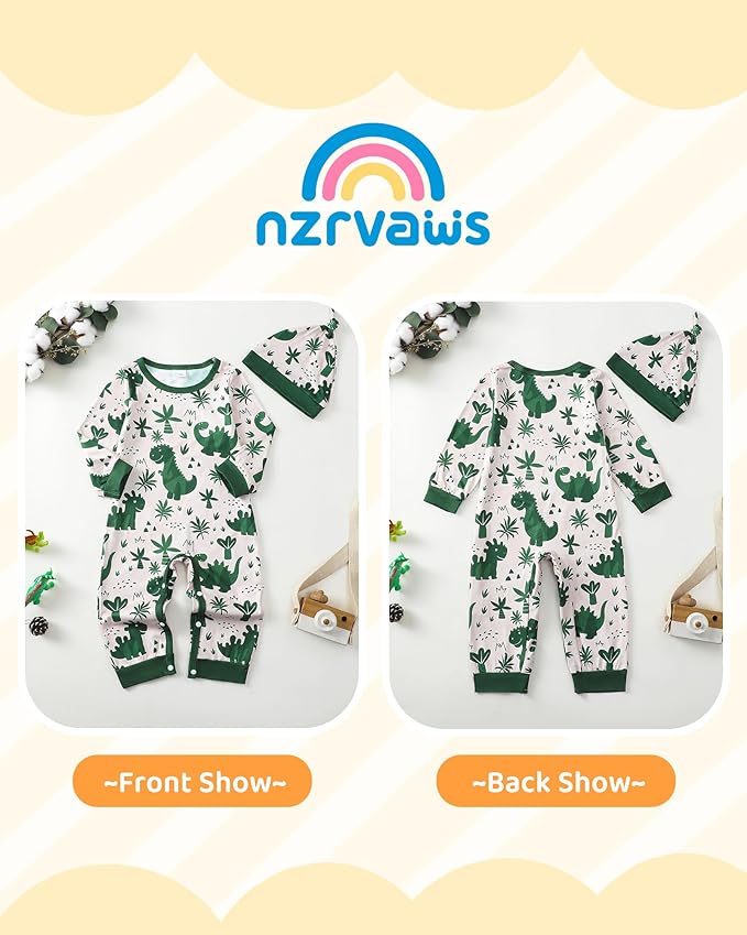 NZRVAWS Baby Boy Clothes Preemie Infant Boy Bear Outfits Jumpsuit Bodysuit Letter Print Romper