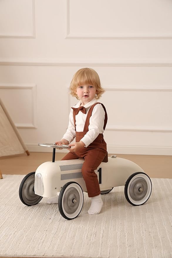 Newborn Baby Boy Clothes Gentleman Wedding Suit Infant Outfits Formal Dress Shirt+Bowtie+Suspender Pants