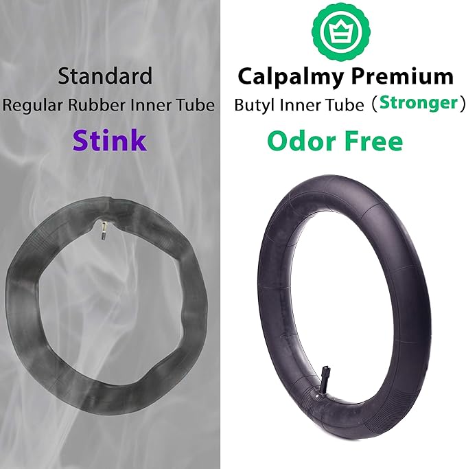 16" Back and 12.5" (2+1) Front Wheel Replacement Inner Tubes and Tires | Compatible with BoB Stroller Tire Revolution SE/Pro/Flex/SU/Ironman - Made from BPA/Latex Free Premium Quality Butyl Rubber
