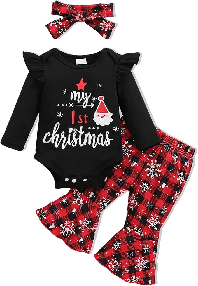 Baby Girl Clothes Newborn Infant Outfits Cute Summer Clothes Spring Romper Set+Hat+Headband