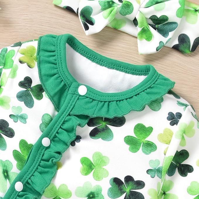 Aalizzwell Baby Girls Romper Outfit Fall Winter Clothes with Accessories