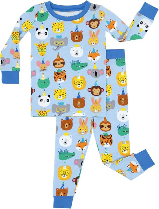 Little Sleepies Two-Piece Pajama Set for Boys & Girls, Soft Viscose from Bamboo Toddler Pajamas for Kids, Family Matching PJs