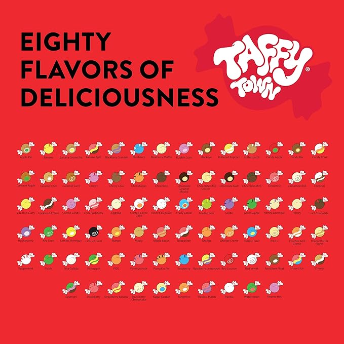 Taffy Town Saltwater Taffy, Hot Chocolate, 2.5Lb