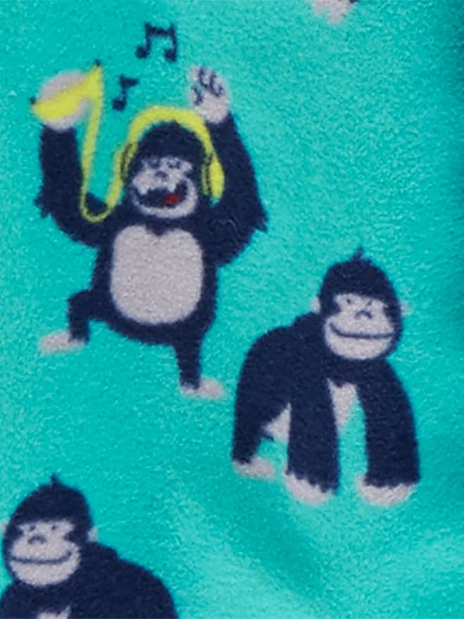 Simple Joys by Carter's Toddlers and Baby Boys' Loose-Fit Flame Resistant Fleece Footed Pajamas, Pack of 3