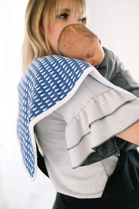 Copper Pearl Baby Burp Cloth Large 21''x10'' Size Premium Absorbent Triple Layer 3 Pack Gift Set “Max