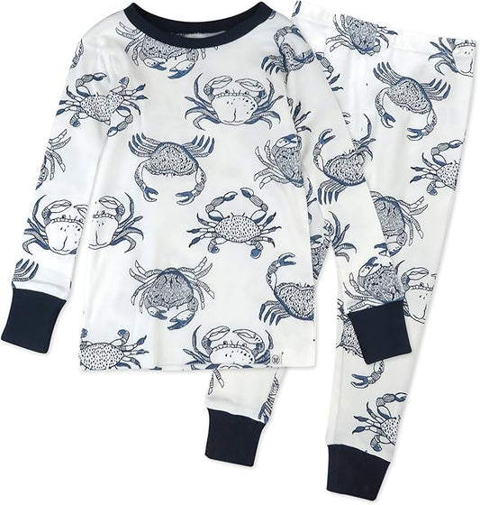 HonestBaby 2-Piece Pajamas Sleepwear Pjs 100% Organic Cotton for Baby, Toddler, Kids, Boy