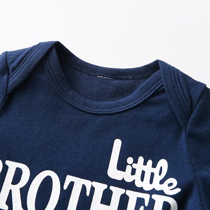 KuKitty Newborn Infant Baby Boy Clothes Long Sleeve Romper + Pants + Hat 3PCS Outfits Set