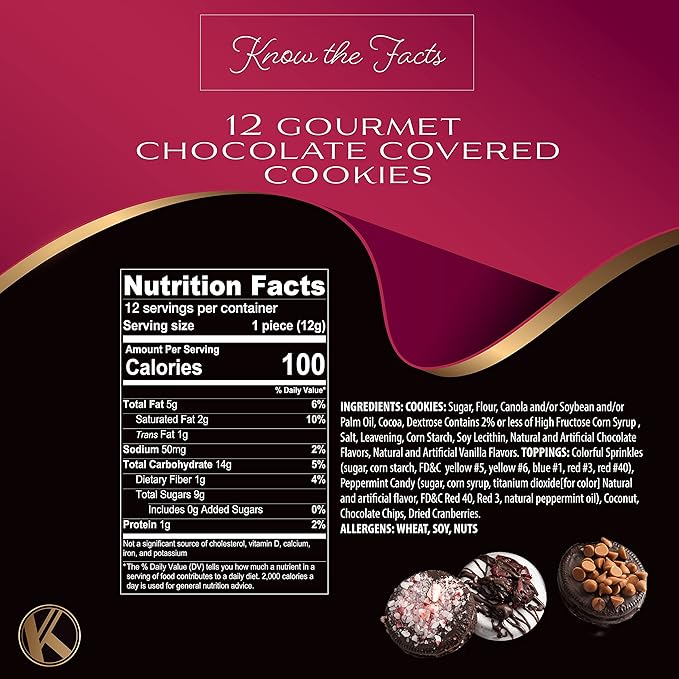 KREMERY Creamy Chocolate Cravings - Chocolate Covered Sandwich Cookies & Cream Gift Basket, in Elegant Gift Box (12 Cookies, Assorted Sweet Toppings) Food Assortments USA Made