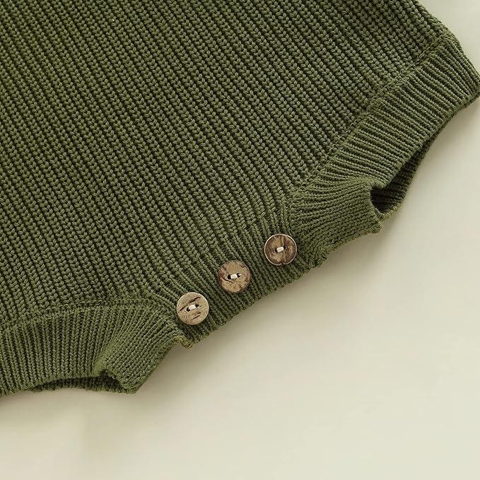 FYBITBO Baby Girl Boy Sweater Knit Oversized Pullover Sweatshirt Romper Onesie Warm Fall Winter Clothes Outfit Newborn