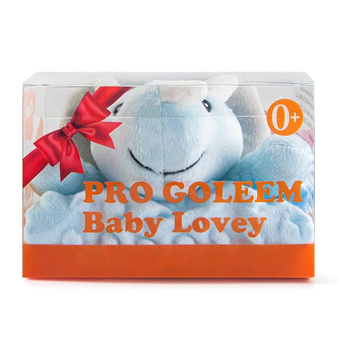 Pro Goleem Loveys for Babies - Soft Security Blanket Baby Snuggle Toy Newborn Stuffed Animals Baby Gifts for Boys and Girls, Triceratops Dinosaur, 16 Inch