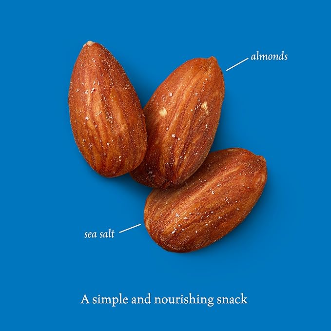 Sahale Snacks California Dry Roasted Almonds, 1.5 oz Grab & Go Bags (18 Packs) - Dry-Roasted Almonds with a Touch of Sea Salt - Non-GMO, Kosher, & Certified Gluten-Free Snacks
