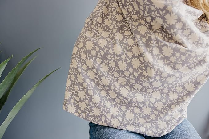 Copper Pearl Multi-Use Cover: Car Seat Covers, Nursing Cover, and Stroller Cover for Sun - Stretchy Fabric, All-Season Use, Stylish Designs, Easy Access for Moms - Lacie