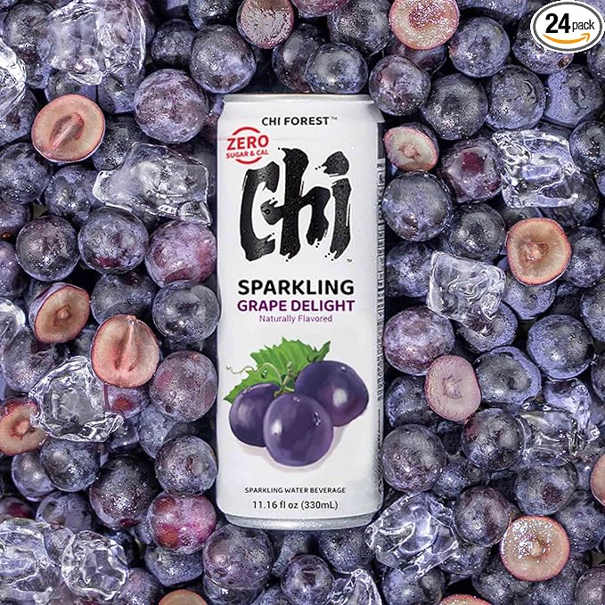 CHI FOREST Grape Delight sparkling water, 0 Sugar 0 Carolies, 11.15 oz* 24