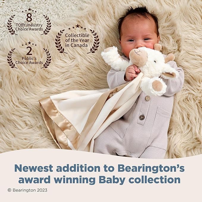 Bearington Collection Lil' Lofty 18 in Giraffe Loveys for Babies - Security Blanket for Babies - Lovies Security Blanket with Stuffed Animal - Giraffe Stuffed Animal