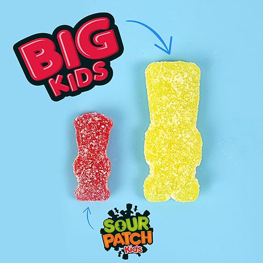 SOUR PATCH KIDS Big Kids Individually Wrapped Soft & Chewy Candy, Bulk Candy, School Snacks, 240 Count Box