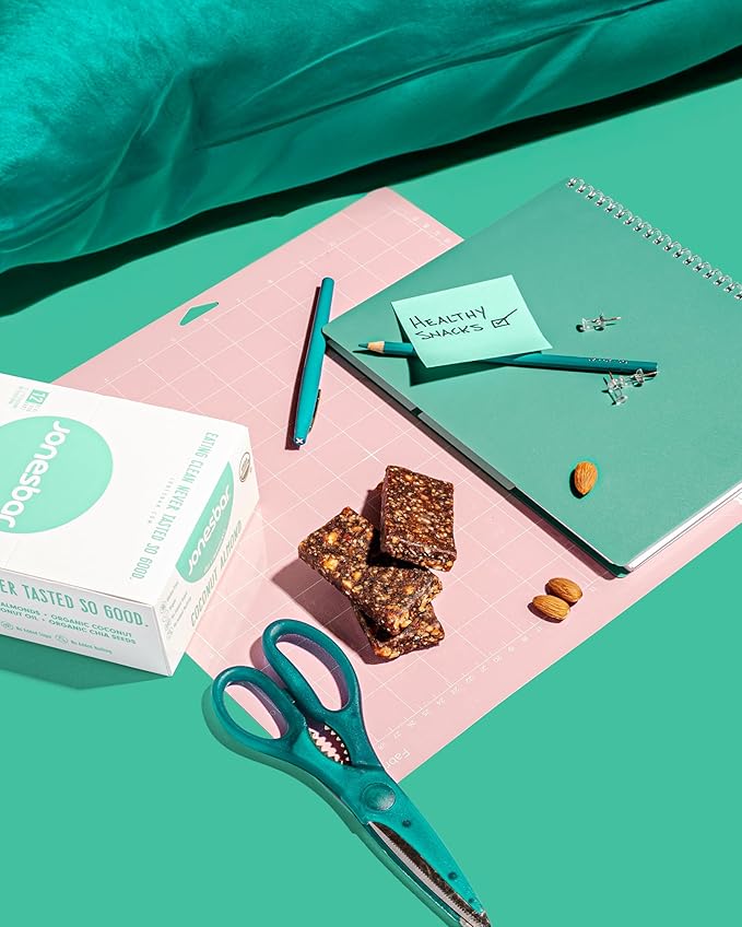 JONESBAR (Coconut Almond, 12 Count (Pack of 1)) USDA Organic Fruit & Nut Bar, Non-GMO, Kosher, Vegan, Gluten Free, Simple Snack Bar