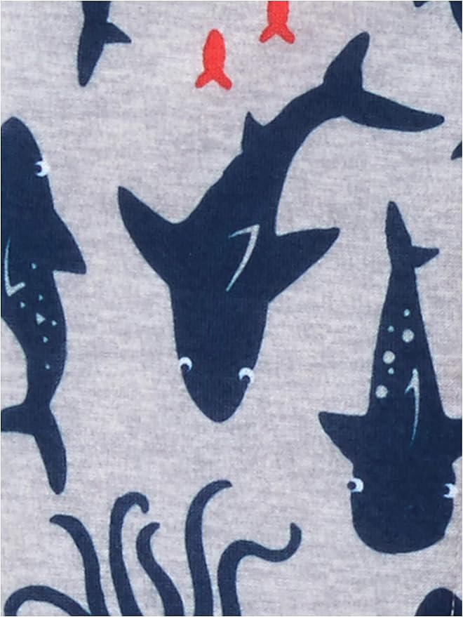 Simple Joys by Carter's Toddlers and Baby Boys' Loose-Fit Polyester Jersey Footed Pajamas, Pack of 3