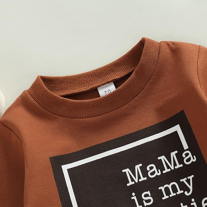 CIYCUIT Toddler Baby Boy Clothes Long Sleeve Sweatshirt Pants Set Fall Winter Outfits