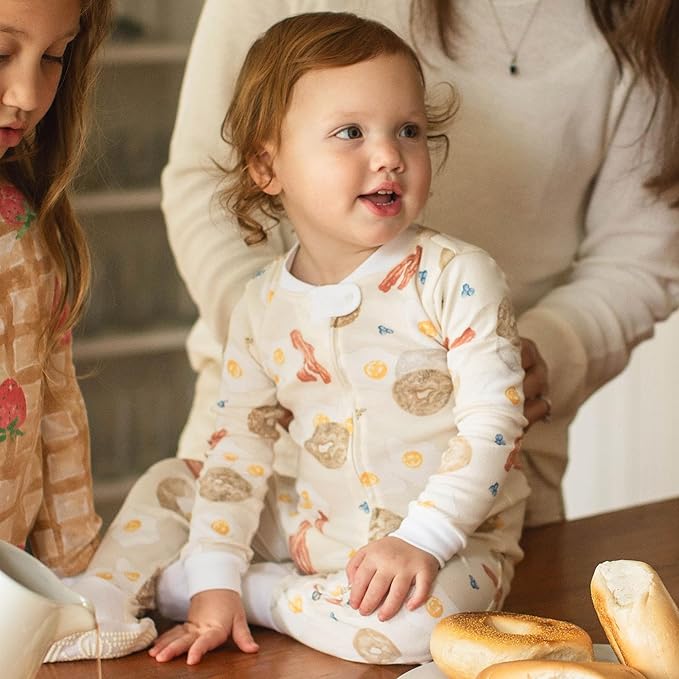 Burt's Bees Baby baby-boys Boys Sleeper Pjs, 100% Organic Cotton, One-piece Footie, Zip Up Jumpsuit, Snug Fit Pajamas