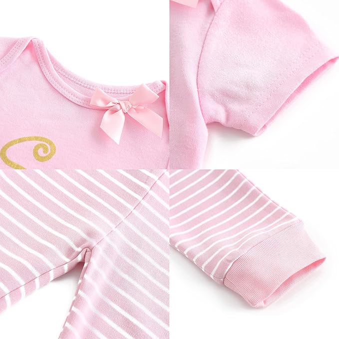 Newborn Layette Gift Set Bodysuits Pants for Baby Girl and Boy 24 Piece 100% Cotton Essentials and Accessories