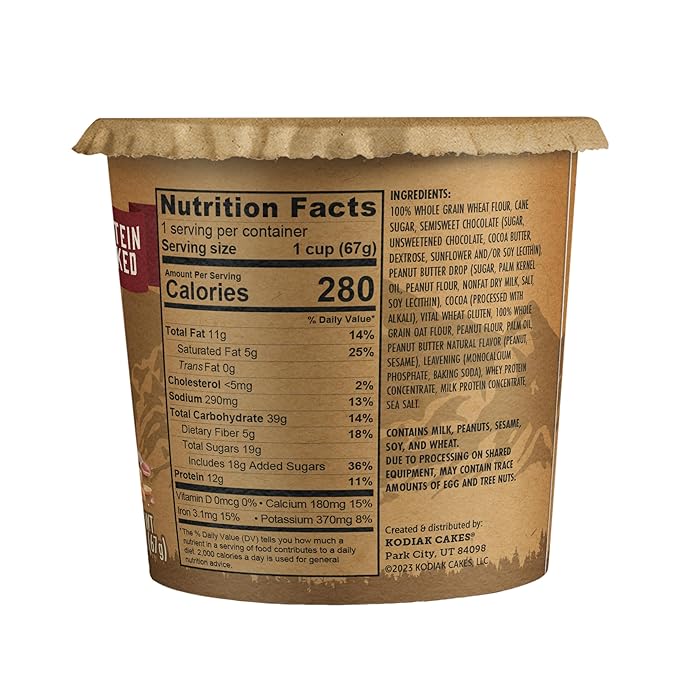 Kodiak Cakes Pancake On the Go, Chocolate Peanut Butter, 2.5 Ounce (Pack of 12)