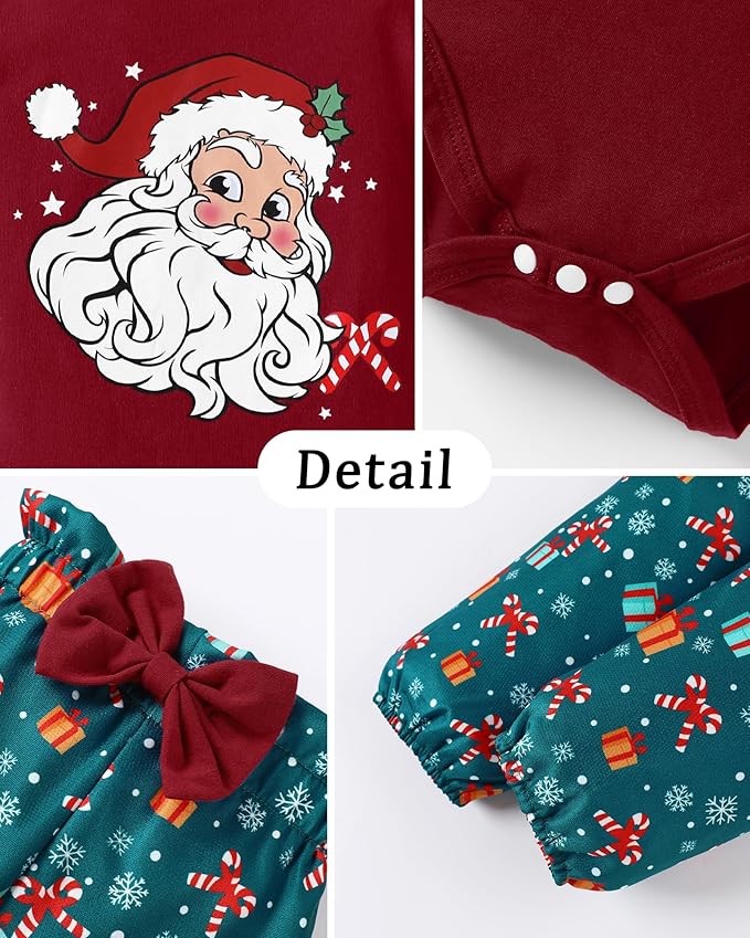 Baby Girl Clothes Newborn Infant Cotton Ruffle Romper+ Floral Pants + Headband Sets Fall Winter Outfits