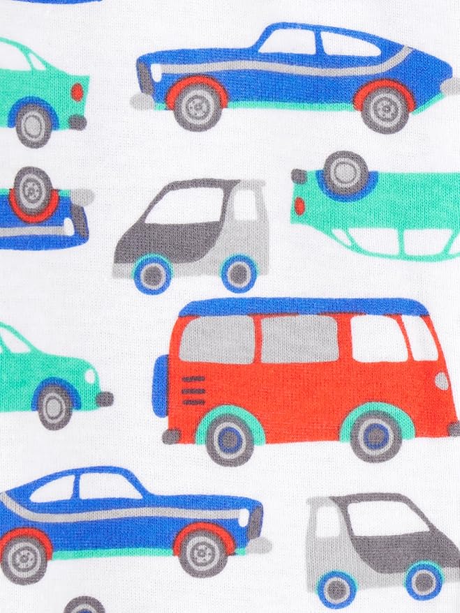 Simple Joys by Carter's Toddlers and Baby Boys' Snug-Fit Footed Cotton Pajamas, Pack of 3